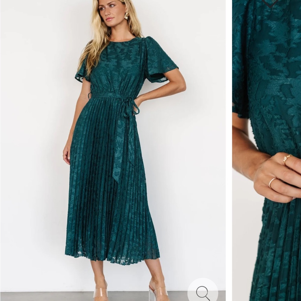Baltic born pleated midi dress